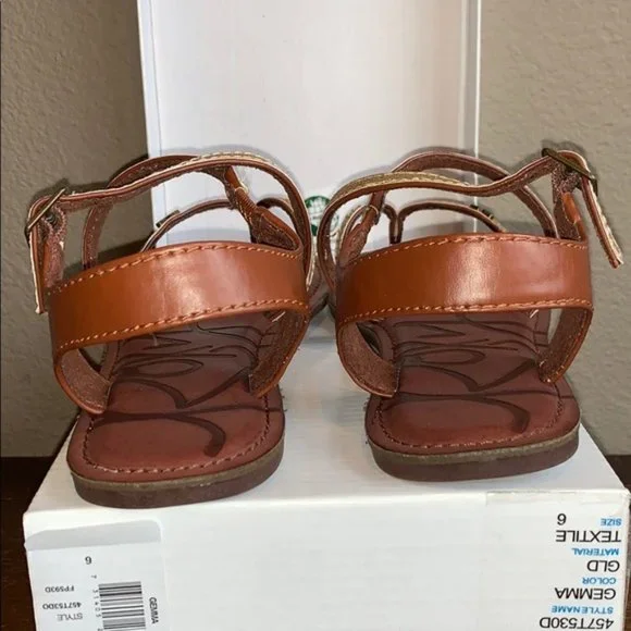 Roxy Gemma Gold Glitter Gladiator Sandals Size 6 - Picture 4 of 14